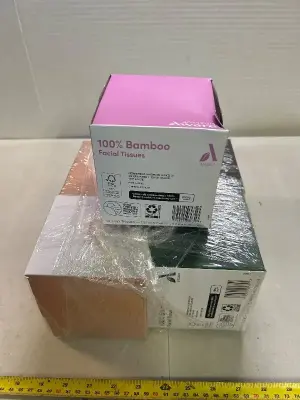 5 boxes of 100% bamboo facial tissues
