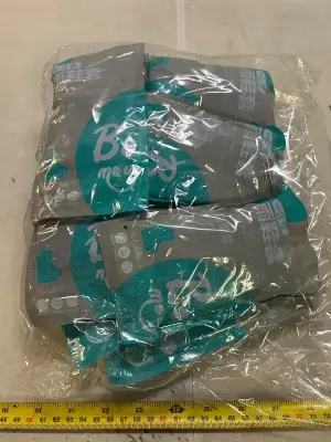 lot of disposable shoe covers