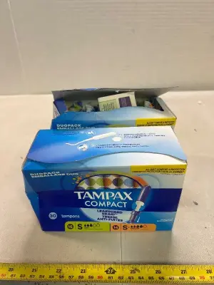 2 boxes super tampax compact