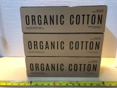 3 boxes organic cotton large pads with wings