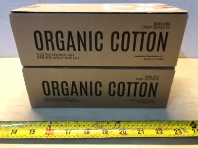 2 boxes organic cotton regular liners