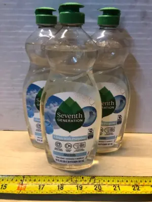 3 bottles 19oz seventh generation dish liquid