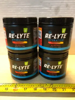 4 tubs Re-Lyte hydration dietary supplement exp:7/30