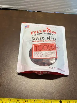 full moon savory bites human grade dog treats