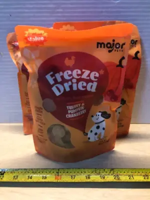 3 bags 5oz freeze dried dog treats exp:10/27