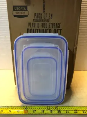 12 containers 12 lid plastic food storage containers