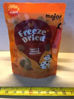 3 bags 5oz freeze dried dog treats exp:10/27