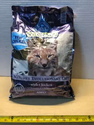 12lb blue wilderness adult cat food exp:9/4/26