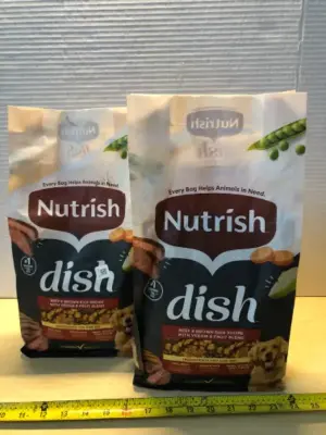 2 bags 3.75lb nutrish dish dog food exp:5/24/26