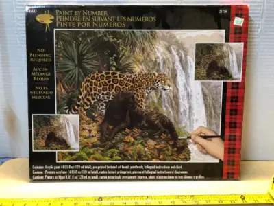 Paint by number cheetah