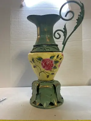 metal vase