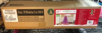 4ft prelit Christmas tree Indian purple