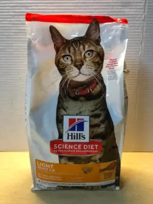 7lb science diet light adult cat food exp:3/26