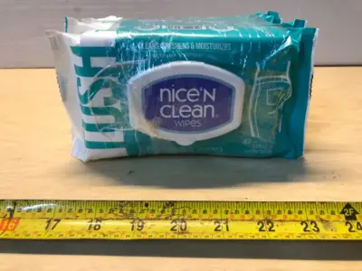 4 packs nice and clean flushable wipes