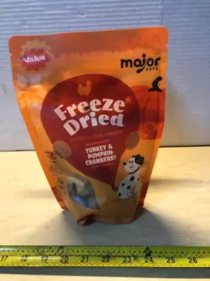 2 packs 5oz freeze dried dog treats exp:10/27