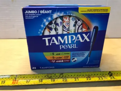 45 tampons tampax pearl