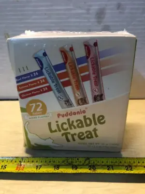 72 tubes lickable cat treats exp:7/15/27