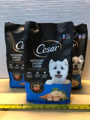 3 bags 5lb Cesar dog food exp:4/24/26