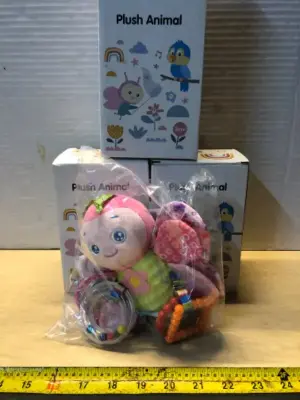 3 boxes plush animals