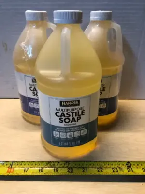 3 bottles 64oz multipurpose Castile soap