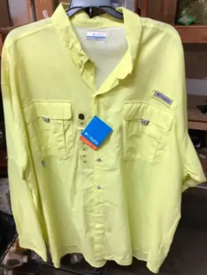 Columbia PFG shirt XXL yellow