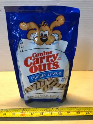 22.5oz canine carry outs dog treats exp:3/16/27