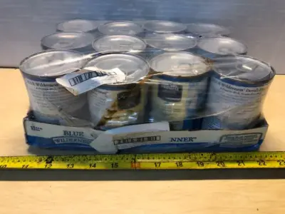 12 cans blue wilderness dog food exp:11/17/27
