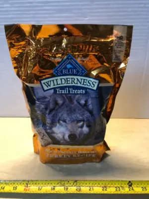 24oz blue wilderness dog treats exp:8/18/26