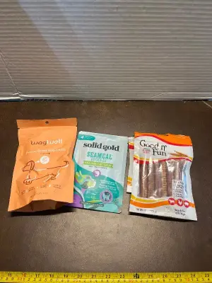 wag well dog treats , solid gold , 2ct good n fun treats
