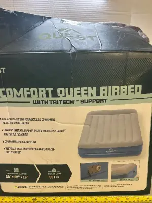 Comfort, queen, air bed as is