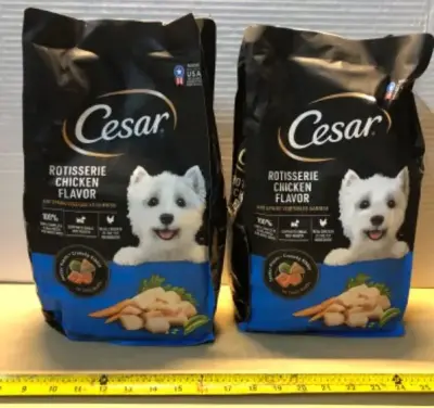 2 bags 5lb Cesar dog food 4/24/26