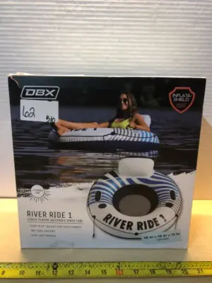 Single person inflatable tube