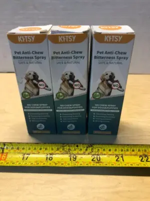 3 boxes 1.76oz pet anti chew spray