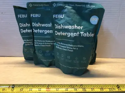 4 bags 60 tablets each dishwasher detergent tablets