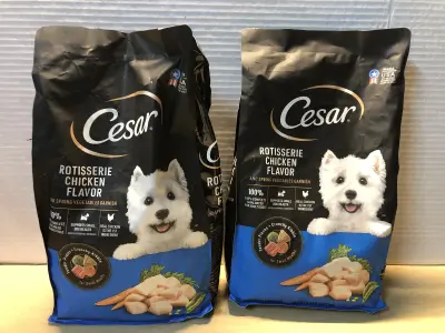 2 bags 5lb Cesar dog food exp:4/24/26