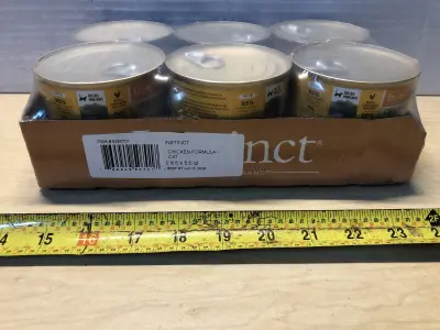 12 cans instinct cat food exp:6/13/28