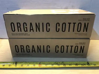 2 boxes organic cotton pads variety pack
