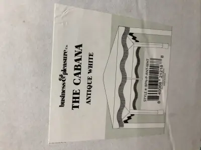 The cabana antique white canopy