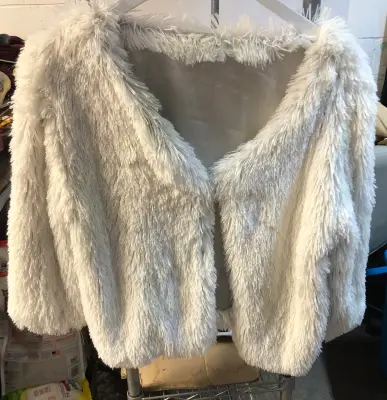 Faux fur jacket size large