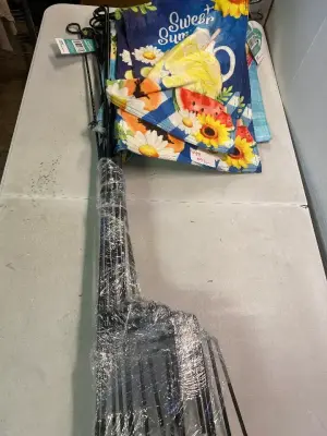 lot of outside flag decor (11)