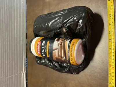 2pk leather wipes