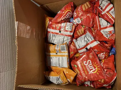 variety box of chips (out of date)