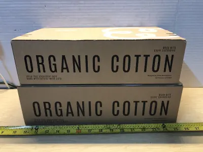 Organic cotton variety pack pads and organics cotton regular pads with wings