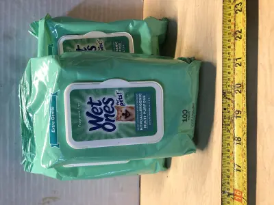 3 packs wet ones wipes for pets