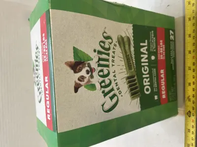 27 pack of regular greenie treats 04/17/26