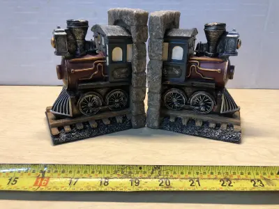 Train book ends