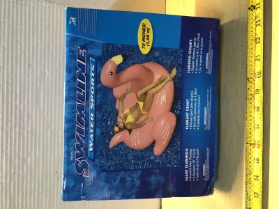 Giant flamingo float