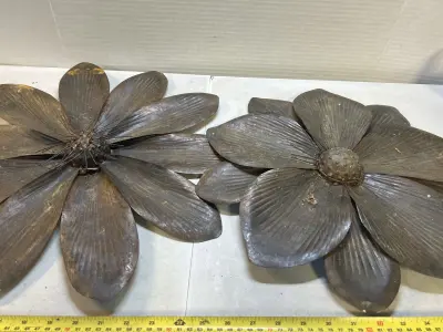 2ct metal flowers