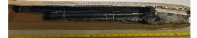 black curtain rods