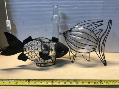 3pc glass decor